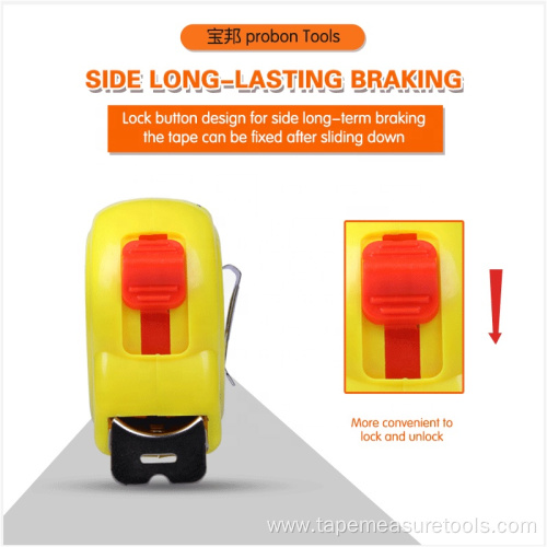 Self-locking stainless steel measuring tape